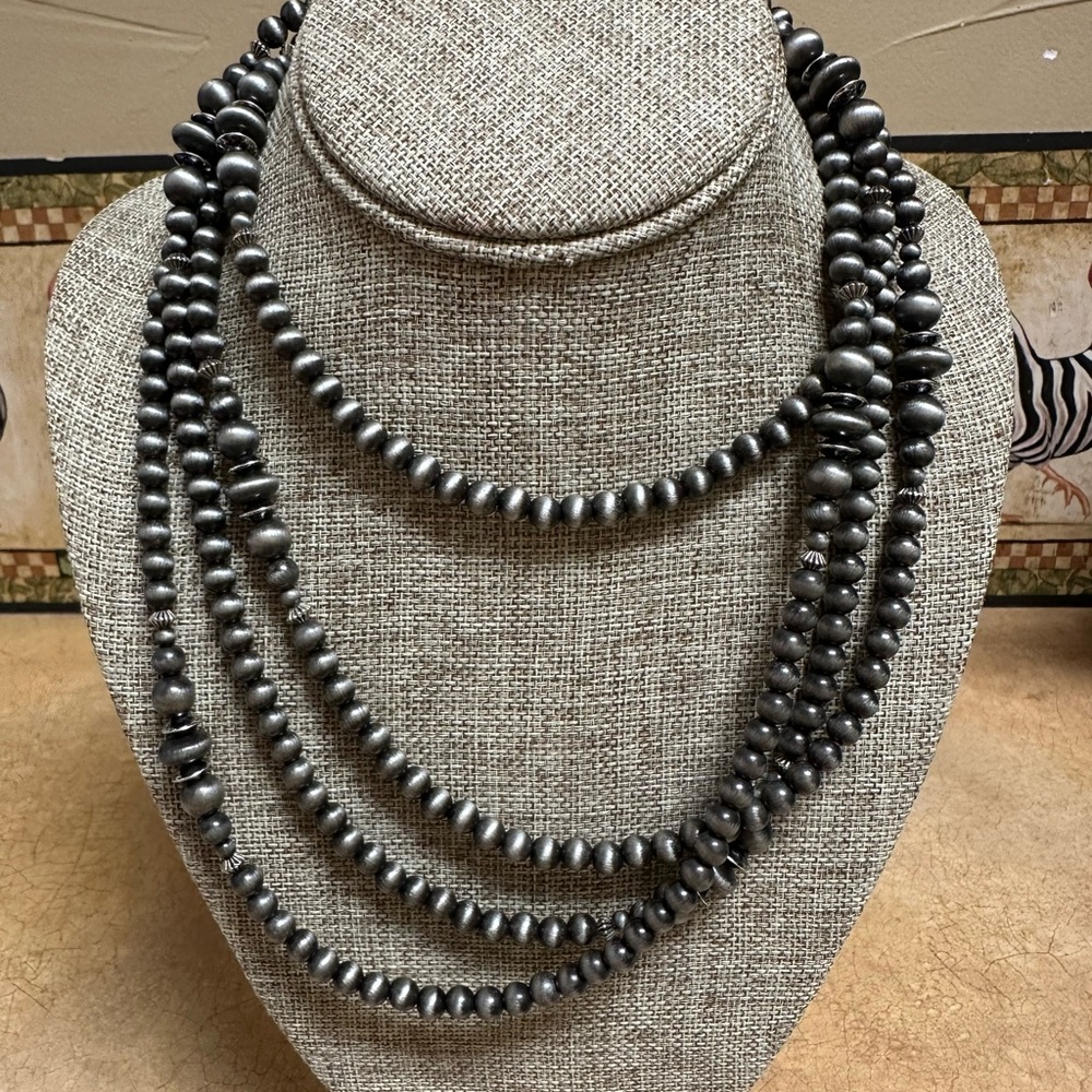 Faux Navajo Pearl Necklace